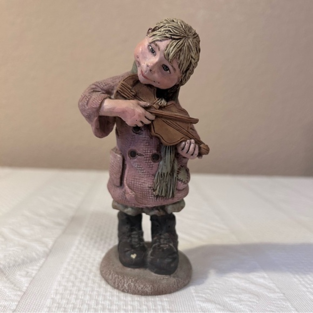 Vintage Sarah’s Attic Fiddle Player‎ Sculpture Figurine #680/1992